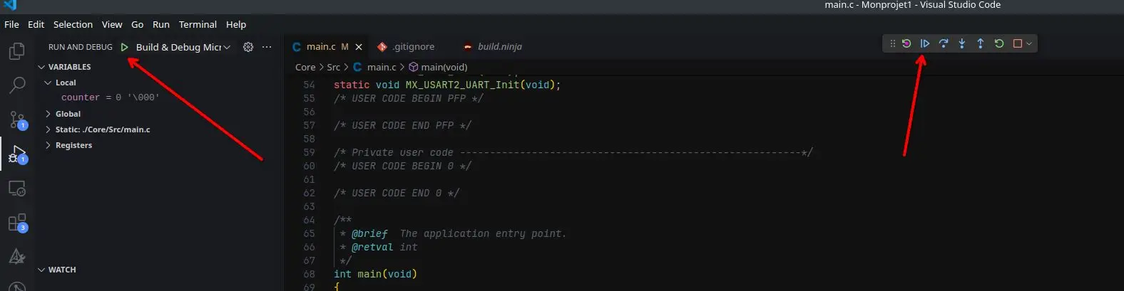 Starting the Debugger